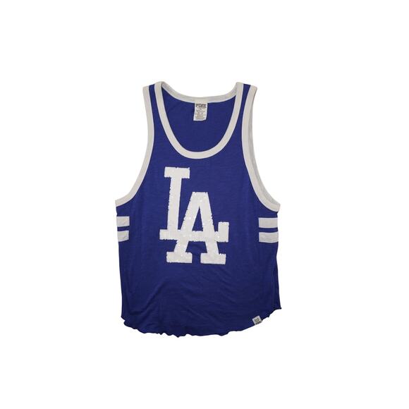 Victoria’s Secret PINK LA Dodgers Blue Sequin Logo Tank Top Women’s XS - Picture 2 of 6